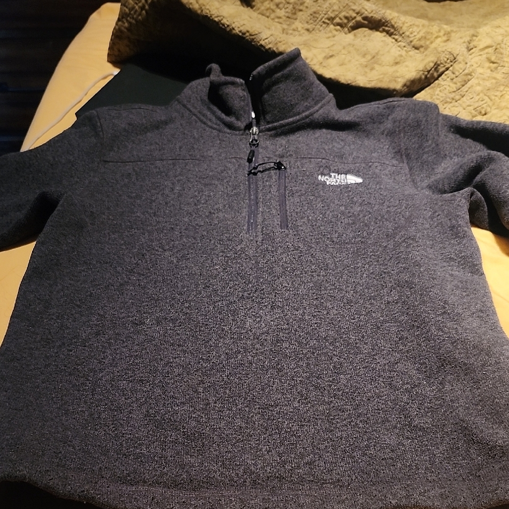 The North Face Men's Charcoal Zip-Up Sweater